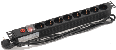 Bandeau d'alimentation PDU 19" rackable 230V 8 prises