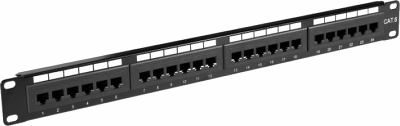 Bandeau de brassage UTP CAT6A 19" 24 ports