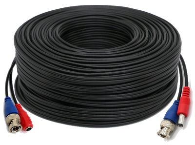 Câble vidéo combiné COAXIAL + DC 50m