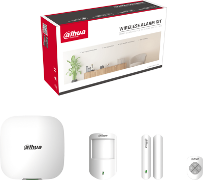 Kit d'alarme sans fil (HUB WIFI, Réseau, GPRS 4G 3G)
