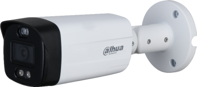 Caméra HDCVI Bullet 2MP TIOC, Focale fixe 3.6mm - Dissuasion active 40m - Micro