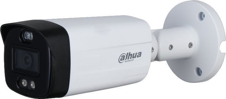 Caméra HDCVI Bullet 2MP TIOC, Focale fixe 3.6mm - Dissuasion active 40m - Micro