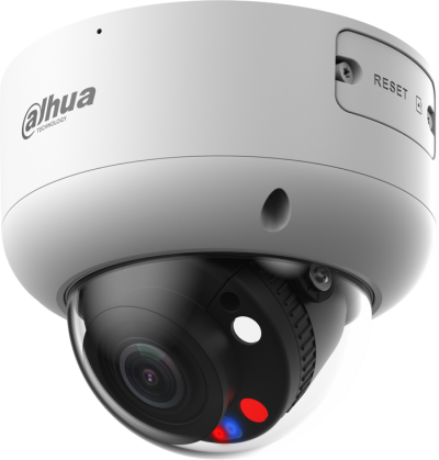 Caméra IP Dôme 5MP TIOC WizSense, Vari-focale 2.7~13.5mm, Full Color, Dissuasion active 40/50m, Micro et HP