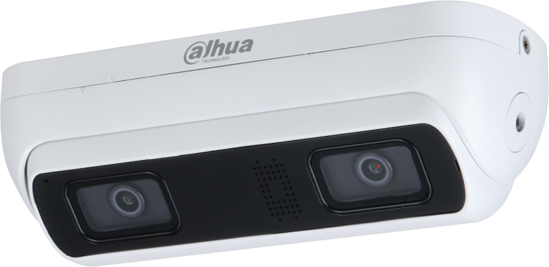 Caméra IP Double Objectif 3MP, Focale fixe 2.8mm, IR 20m, Micro et HP