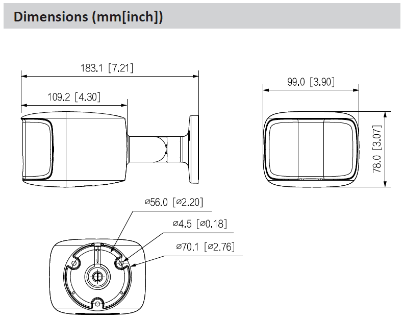 Caméra IP Bullet 2x4MP TIOC Duo WizSense, 180°, Full Color, Dissuasion active 20/25m, Micro et HP – Image 3