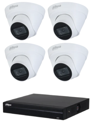 Kit 4 caméras IP Eyeball 2MP