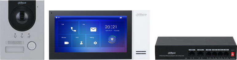 KIT Visiophone - Station extérieure IP et moniteur intérieur 7"