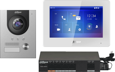 KIT Visiophone - Station extérieure IP et moniteur intérieur 7"