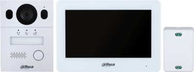 KIT Visiophone - Station extérieure 2 fils IP et moniteur intérieur 7" hybride