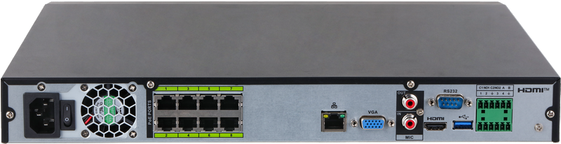 Enregistreur IP 8 canaux 8PoE 2HDD WizMind – Image 2