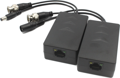 Balun 1 canal 4MP avec alimentation (la paire)