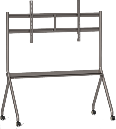 Support mobile de conférence sur roulettes pour tableau interactif 86" et 98"