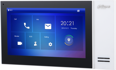 Moniteur intérieur IP blanc 7" PoE