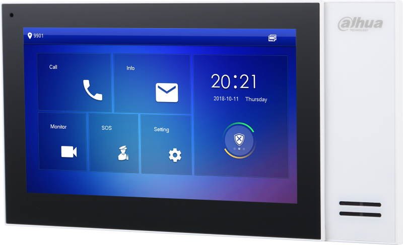 Moniteur intérieur IP blanc 7" PoE