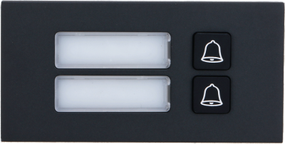 Module 2 boutons noir