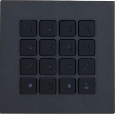 Module clavier à code noir