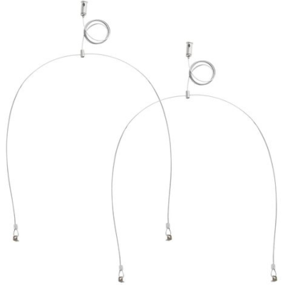 KIT câble de sécurité pour panneau LED, fixations, câble réglable, viserie