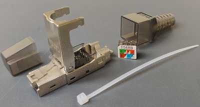 Connecteur RJ45 mâle CAT6A blindé