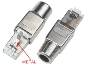 Connecteur RJ45 mâle CAT6A blindé à vis