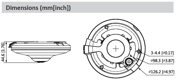Caméra IP Fisheye 5MP WizMind IR10m micro – Image 3