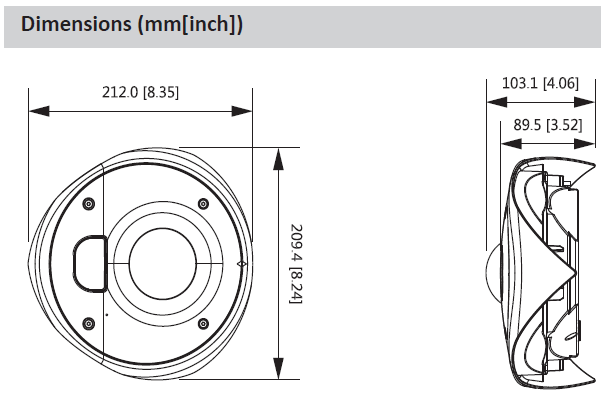 Caméra IP d'angle 4MP WizMind Starlight, Focale fixe 2.5mm, IR 10m – Image 3