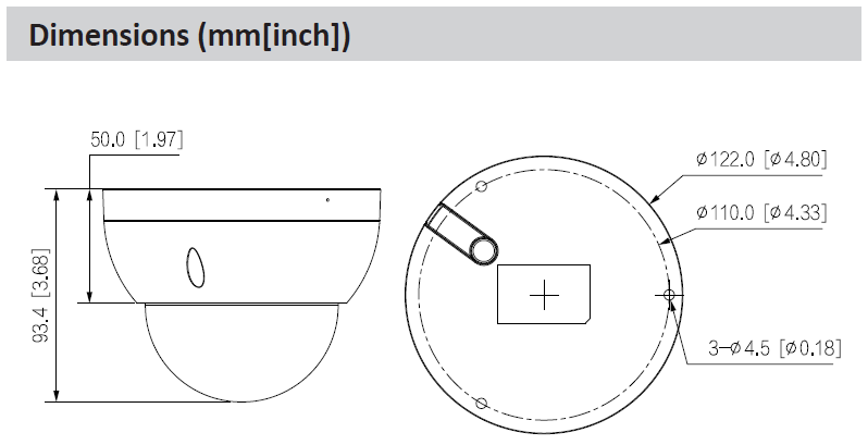 Caméra IP Dôme 4MP WizSense Starlight, Vari-focale motorisée 2.7~13.5mm, IR 40m, Micro – Image 3
