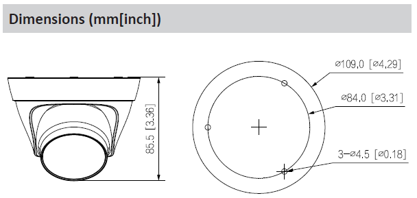 Kit 4 caméras IP Eyeball 2MP – Image 2