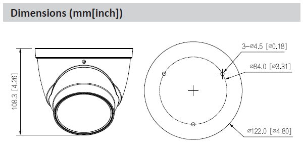 Caméra IP Eyeball 4MP WizSense Starlight, Vari-focale motorisée 2.7~13.5mm, IR 40m, Micro – Image 3