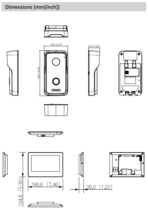 KIT Visiophone - Station extérieure IP et moniteur intérieur 7" – Image 2