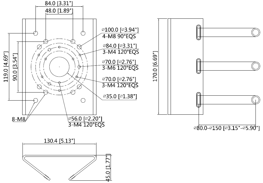 Support de montage sur poteau – Image 3