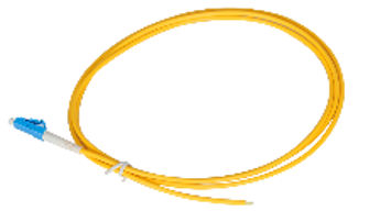 Cordon de raccordement fibre monomode Pigtail LC jaune 1m