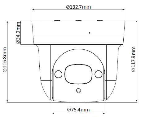 PTZ IP 2MP Starlight, IR 30m, zoom 4x – Image 3