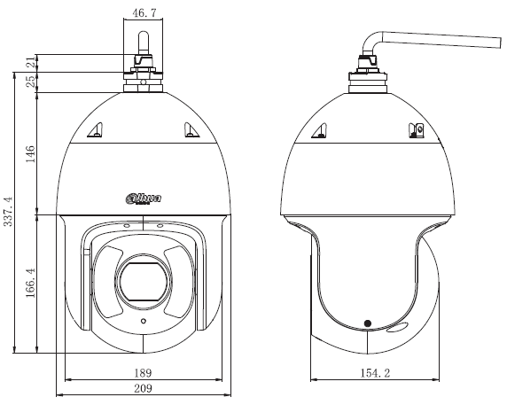 PTZ IP 2MP Starlight, IR 200m, zoom 25x – Image 3