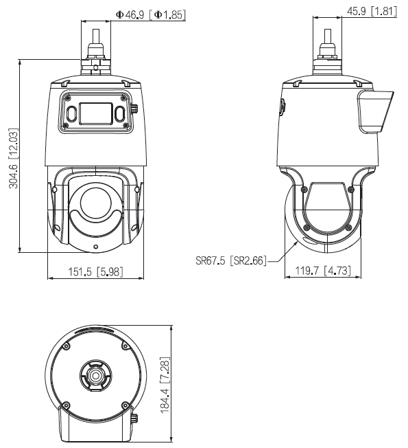 Caméra IP + PTZ 4MP 25x TIOC WizSense – Image 3