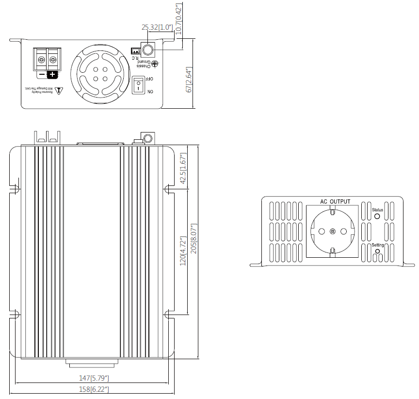 Inverseur pour système d'alimentation solaire 48VDC > 230VAC – Image 3
