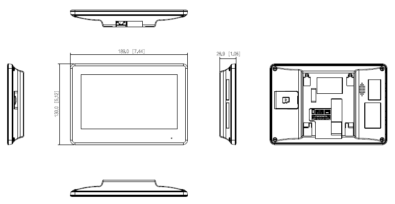 Moniteur intérieur IP noir 7" PoE – Image 2