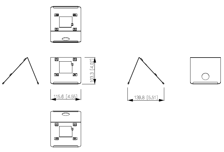 Support de bureau pour moniteur visiophone 7" – Image 2