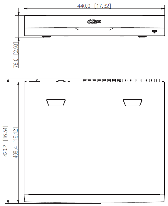 Enregistreur HDCVI 32 canaux Penta-Brid 4HDD WizSense rackable – Image 4