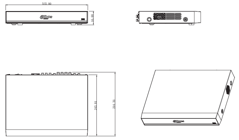 Enregistreur HDCVI 8 canaux Penta-Brid 1HDD – Image 3
