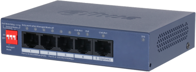 Switch 4 ports PoE 100Mbps + 1 port Ethernet Gigabit - 36W - Cloud manageable