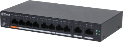 Switch 8 ports PoE 100Mbps + 2 ports Ethernet Gigabit - 60W - Cloud manageable