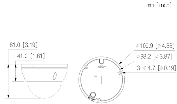 Caméra IP Dôme 6MP WizSense, Focale fixe 2.8mm, Dual 30m, Full Color, Micro – Image 3