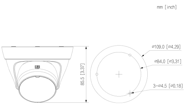 Caméra smart IP Eyeball 2MP, Focale fixe 2.8mm, Dual 30m – Image 3