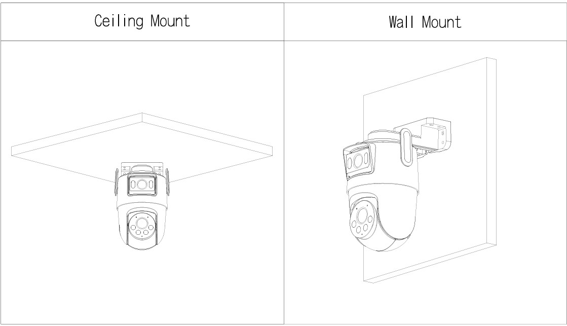 Caméra WIFI double PT 50m/40m + Fixe 30m/20m, 5MP, Micro et HP – Image 4