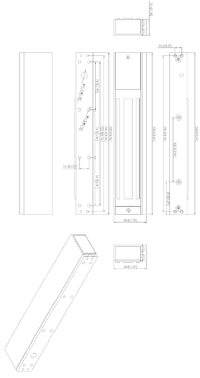 Serrure magnétique 280kg – Image 2