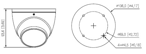Caméra IP Eyeball 4MP WizSense Starlight, Focale fixe 2.8mm, IR50m, Micro – Image 3