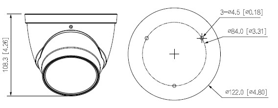 Caméra IP Eyeball 4MP WizSense Starlight, Vari-focale motorisée 2.7~13.5mm, IR 40m, Micro – Image 3