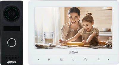 KIT Visiophone - Station extérieure et moniteur intérieur 7" - 4 fils analogique