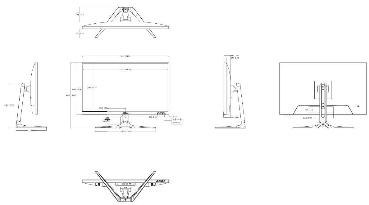 Moniteur industriel LED 27" 4K - 24h/24 7j/7 - HP intégrés – Image 2