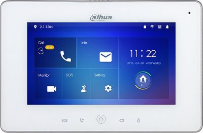 Moniteur intérieur WIFI blanc 7" PoE